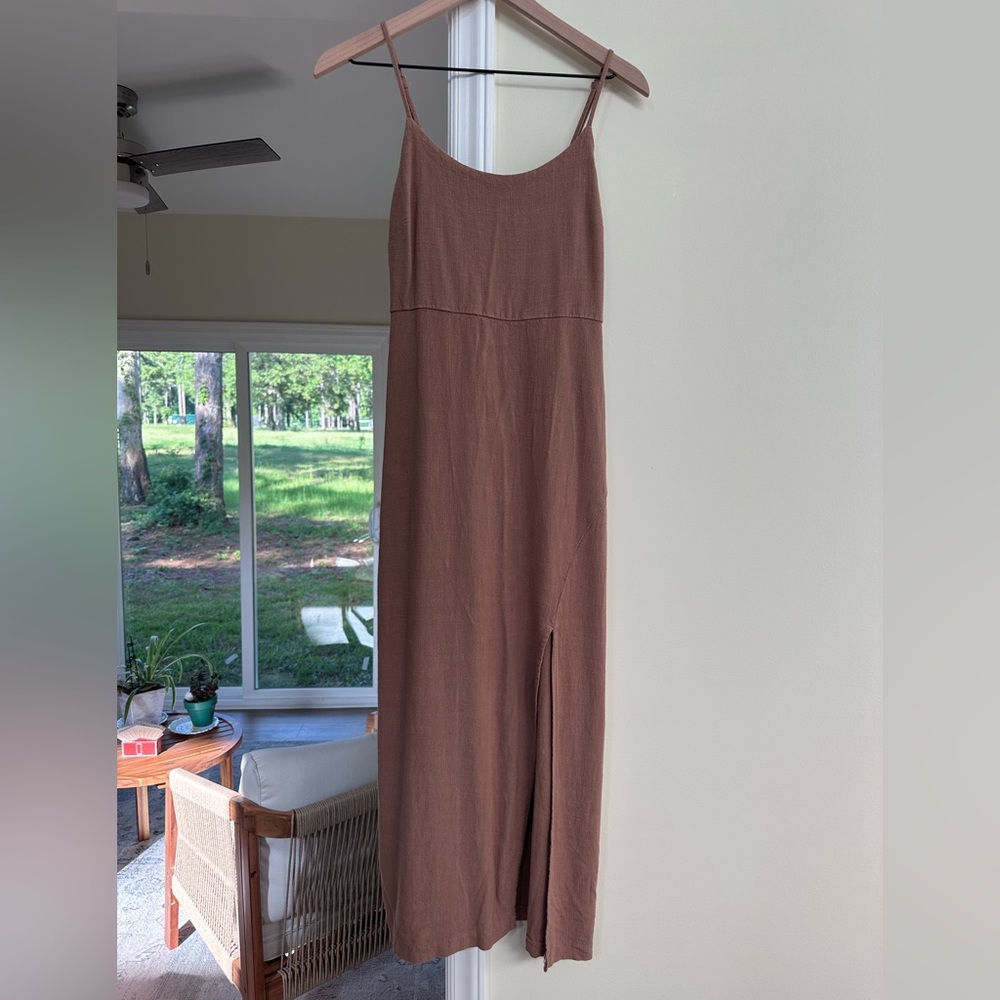 Workshop Republic Clothing Tan Maxi Dress